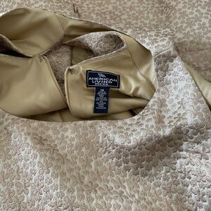 American Living Tan Textured Dress